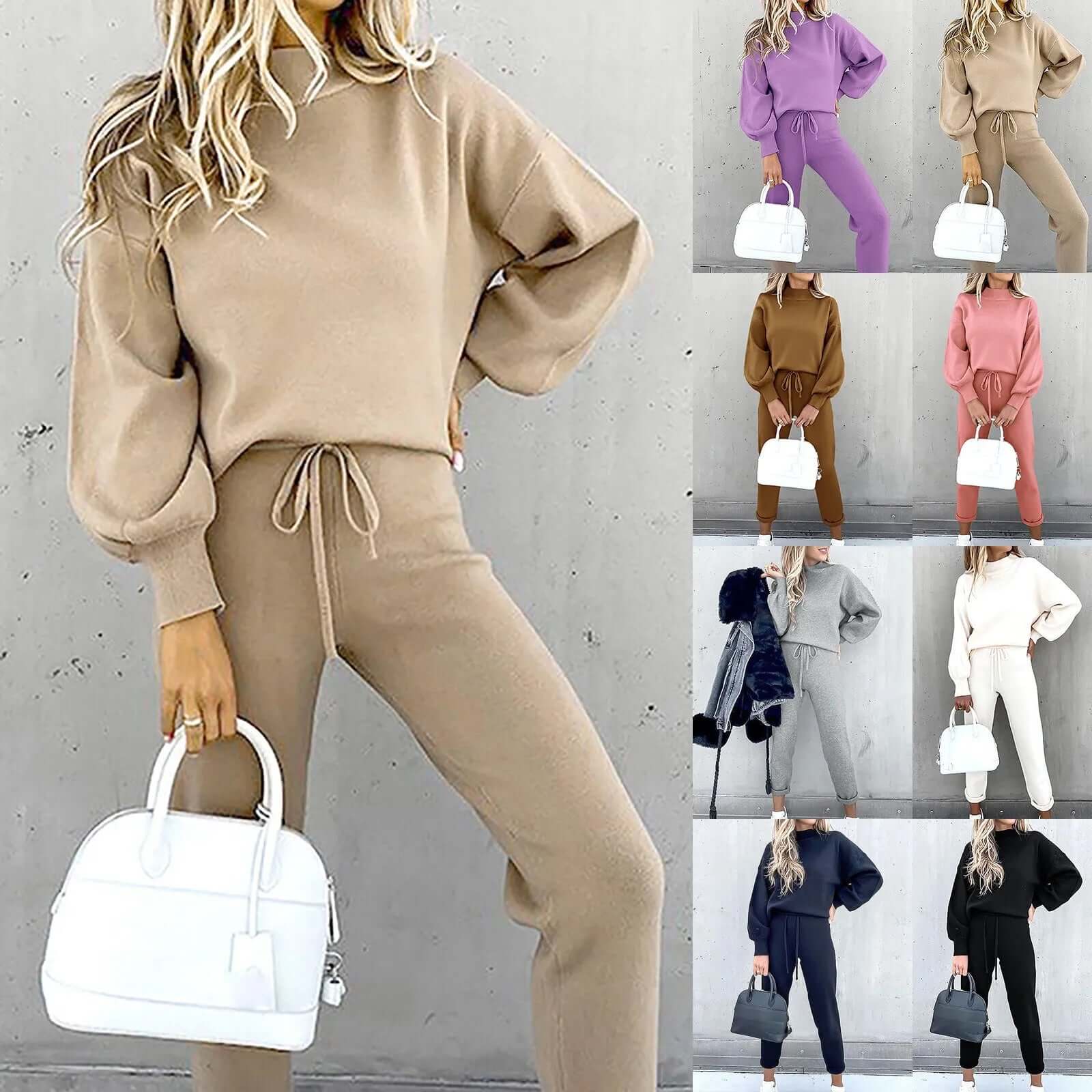Dames Pak Tweedelig Elegante Blouse en Broek Set - StudioMarella