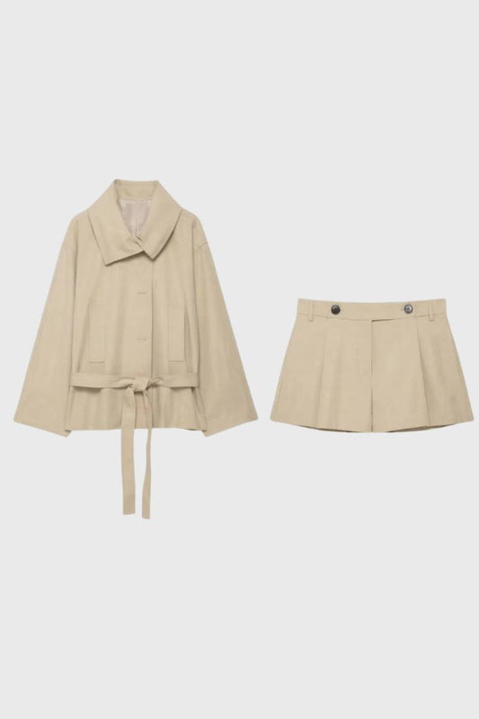 Dames Blazer Set met Korte Broek Klassieke Stijl - StudioMarella