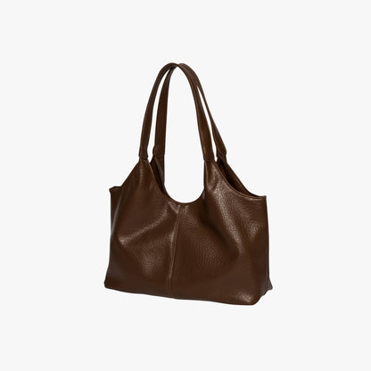 Vegan Schoudertas Dames Leren Look Ruim Tote Tas