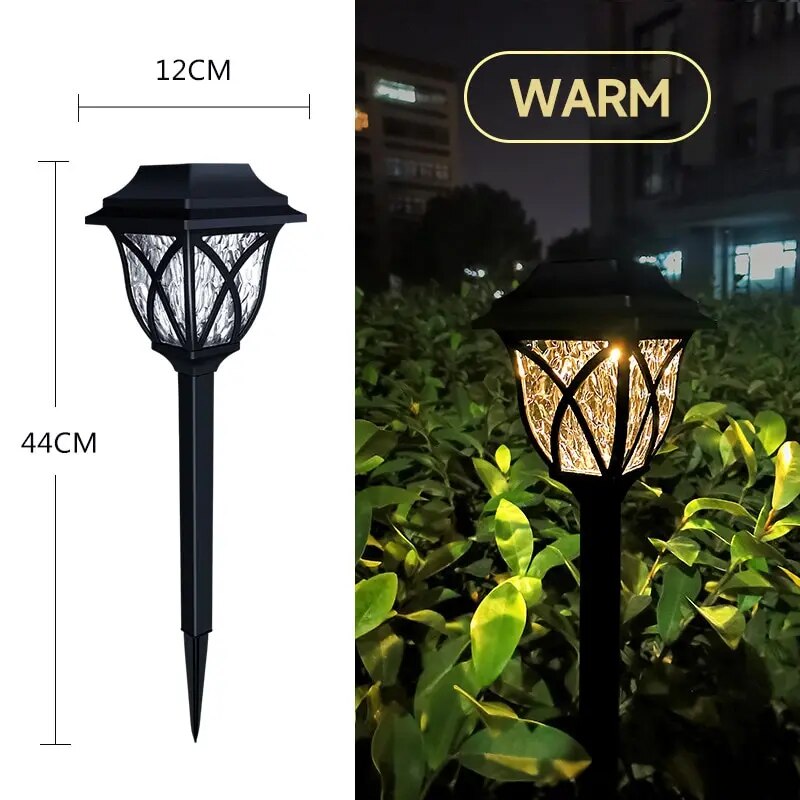 Zonne Energie Tuinpad Verlichting LED Waterdicht 43cm Set Van 4