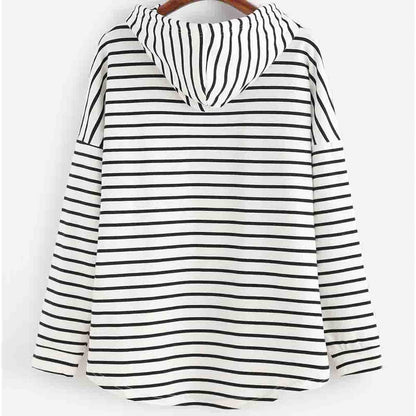 Warme Gestreepte Hoodie voor Heren en Dames