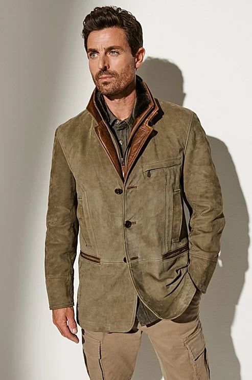Lederen Jack Heren Vintage Look Herfst Collectie