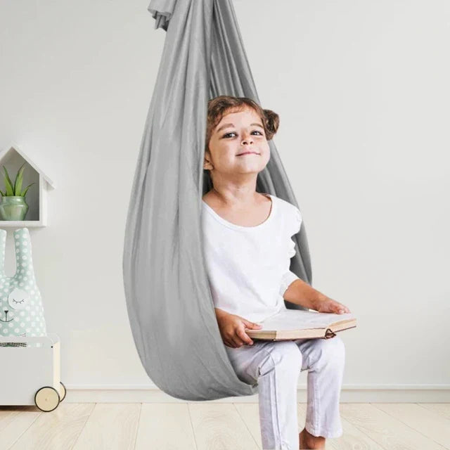 Kinderschommel voor Zintuiglijke Ontwikkeling - Rustgevende Hangstoel voor Binnen en Buiten - Therapeutisch Effect