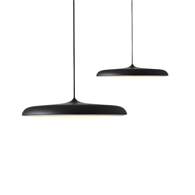 Moderne LED Hanglamp met Minimalistische Lijnen – Dimbare Eetkamerlamp in Meerdere Kleuren voor Scandinavisch Interieur