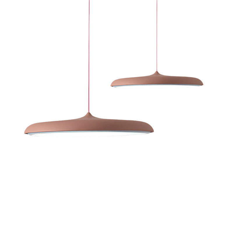 Moderne LED Hanglamp met Minimalistische Lijnen – Dimbare Eetkamerlamp in Meerdere Kleuren voor Scandinavisch Interieur