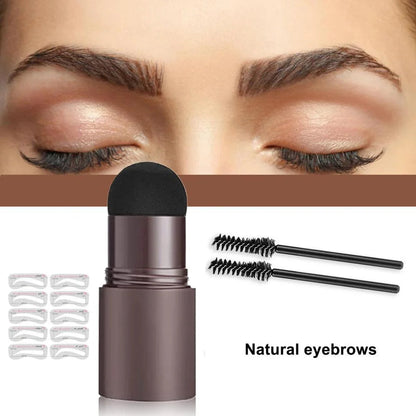 Wenkbrauw Stempel Styling Set voor Perfecte Brows met Sjablonen Poeder Natuurlijke Look Dagelijks Gebruik