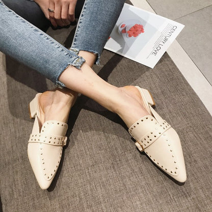Muiltjes met Gesp Detail Stijlvol en Elegант