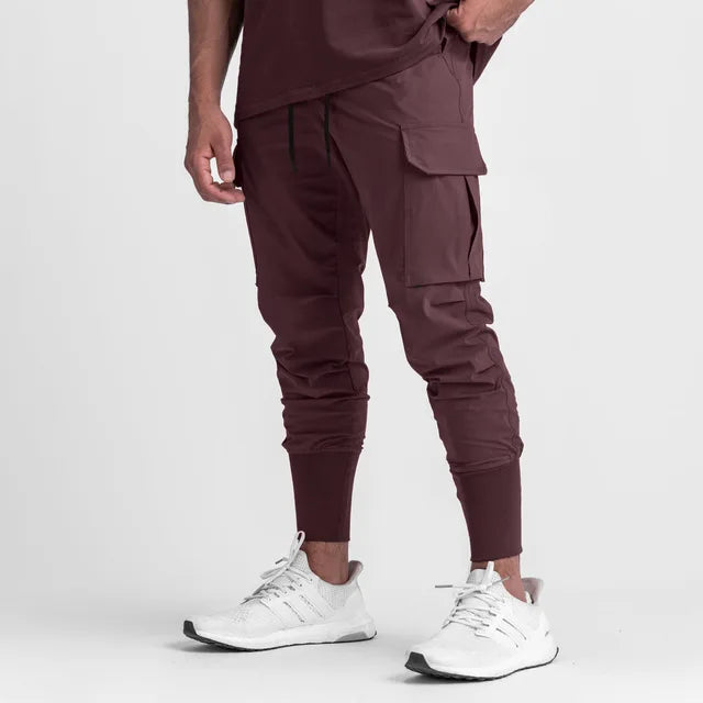 Waterdichte Cargo Broek Heren Jogger Zwart Tactical Stijl