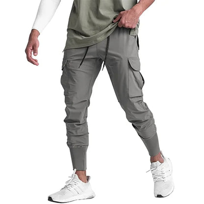 Waterdichte Cargo Broek Heren Jogger Zwart Tactical Stijl