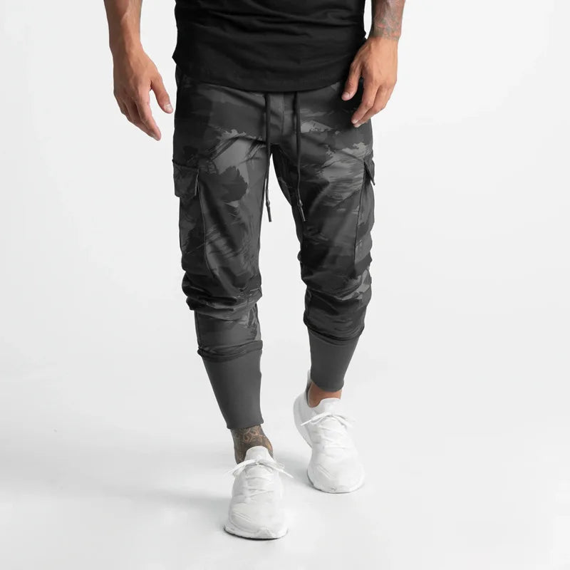 Waterdichte Cargo Broek Heren Jogger Zwart Tactical Stijl