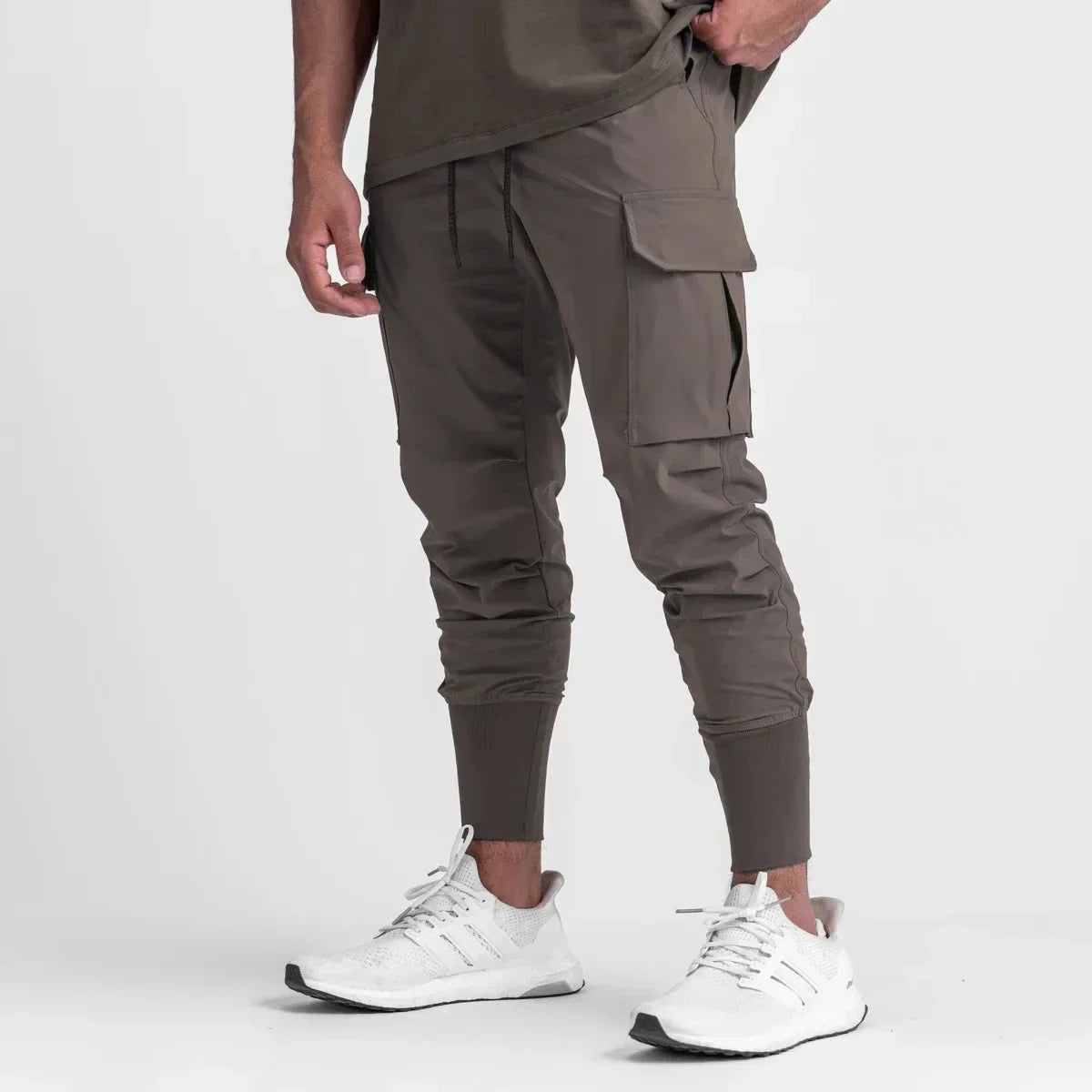 Waterdichte Cargo Broek Heren Jogger Zwart Tactical Stijl