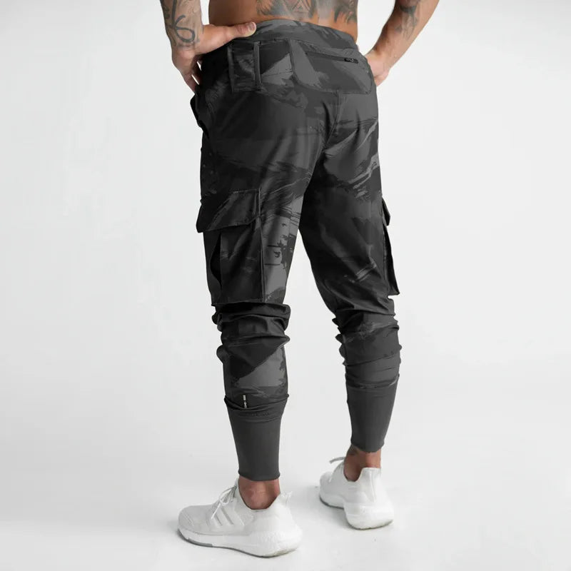 Waterdichte Cargo Broek Heren Jogger Zwart Tactical Stijl