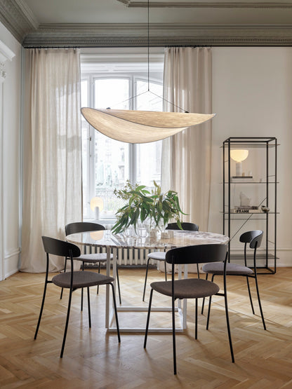 Organische design hanglamp van Tyvek met dimbare LED – moderne wolkvormige plafondlamp 129 cm