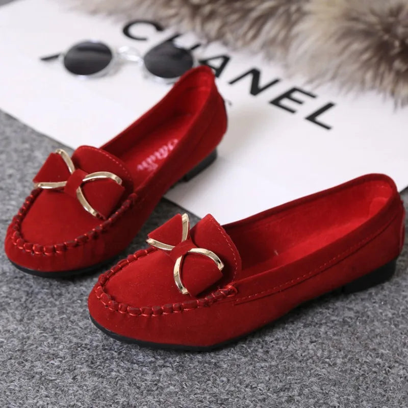 Dames Loafers Vlinderstrik Comfortabele Klassieke Schoenen