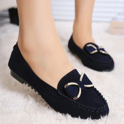 Dames Loafers Vlinderstrik Comfortabele Klassieke Schoenen