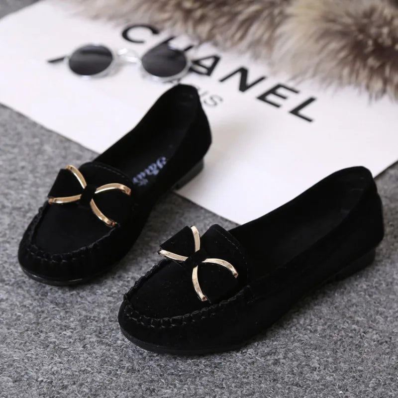 Dames Loafers Vlinderstrik Comfortabele Klassieke Schoenen