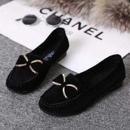 Dames Loafers Vlinderstrik Comfortabele Klassieke Schoenen