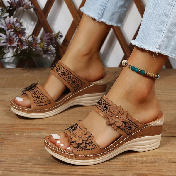 Orthopedische Sandalen met Bloemen voor Comfortabele Voeten - StudioMarella