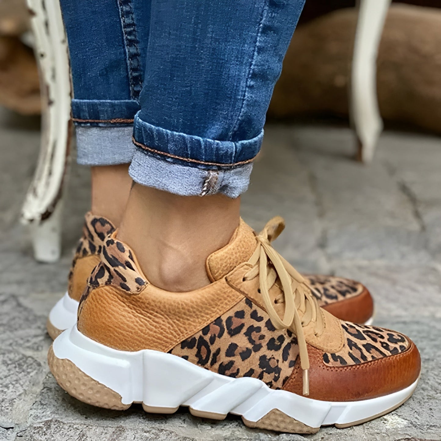 Leopard Print Schoenen Comfortabel