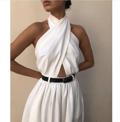 Dames Jumpsuit Halter Zomerse Avondjurk Stijlvol