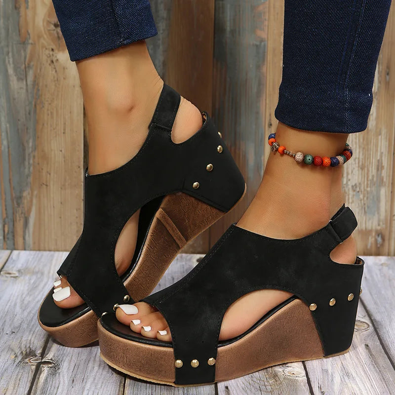Wedge Sandalen Zomer Comfortabel Hoge Hak