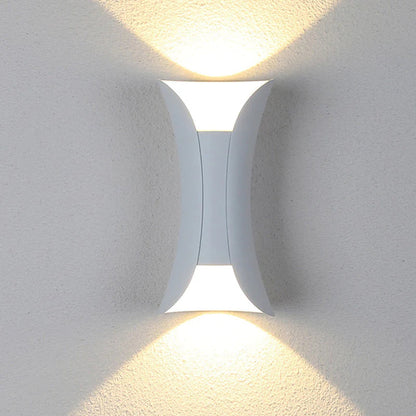 Wandlamp Buiten Metaal Zwart Wit LED Modern Design Tuin Terras Ingang Gevel Sfeervol