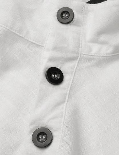 Damesblouse van Katoen en Linnen Elegante Stijl