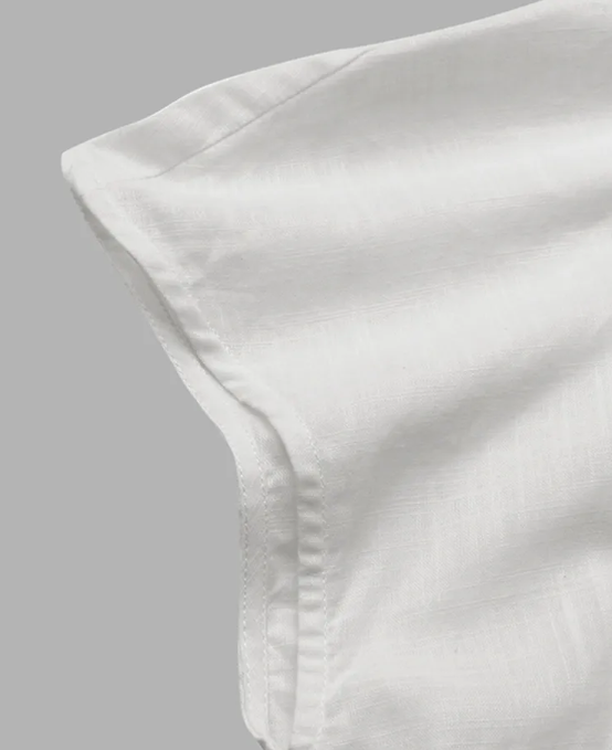 Damesblouse van Katoen en Linnen Elegante Stijl