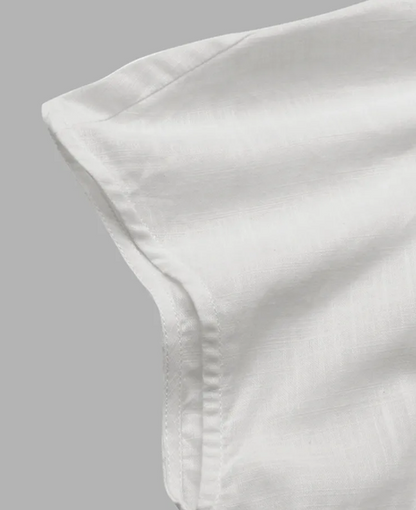 Damesblouse van Katoen en Linnen Elegante Stijl