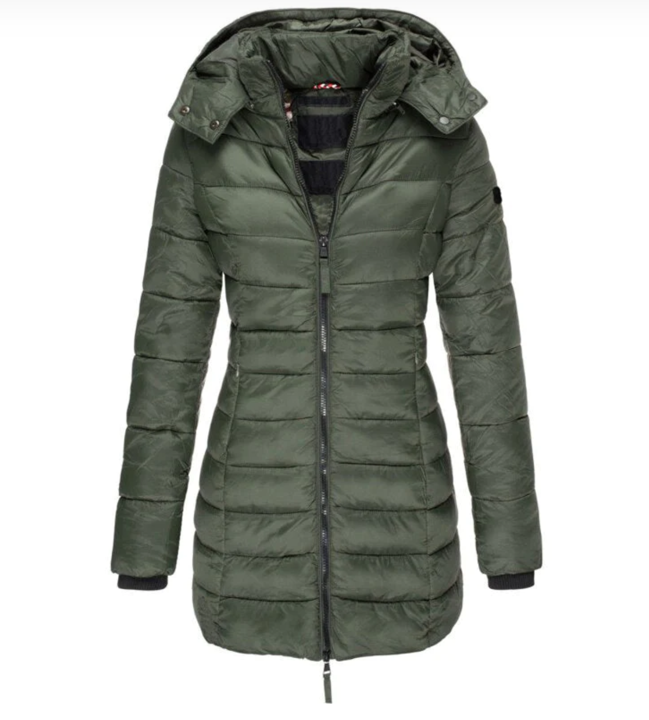 Dames Donsjas met Capuchon Warme Gewatteerde Winterjas