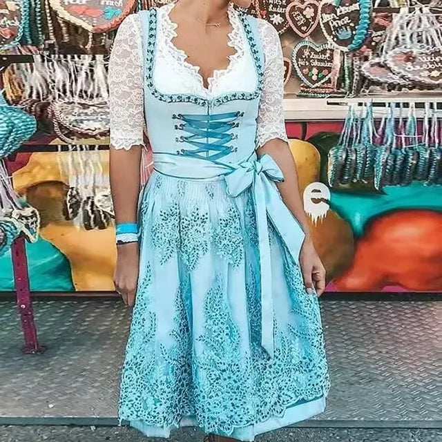 Feestjurk Oktoberfest Stijl Volwassenen Dames Kostuum - StudioMarella