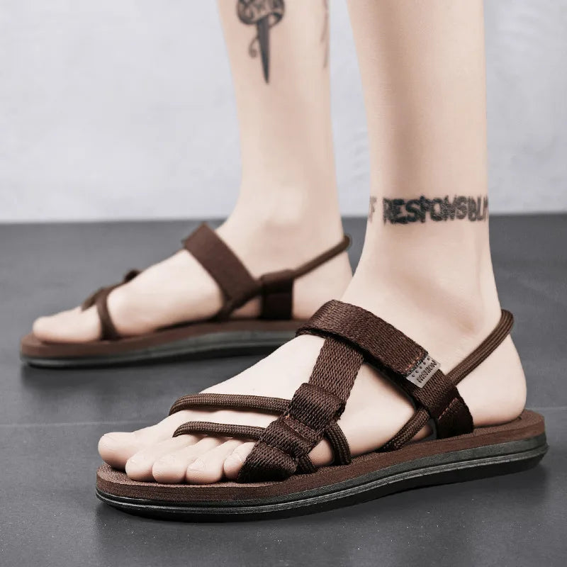 Comfortabele Platte Sandalen met Antislip Zool