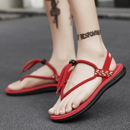 Comfortabele Platte Sandalen met Antislip Zool