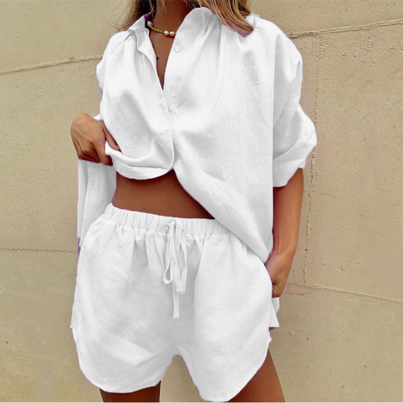 Dames Zomerkleding Tweedelig Casual Jurk Set