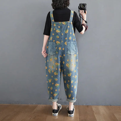Lente Jumpsuit Blauwe Denim Stijlvol voor Vrouw