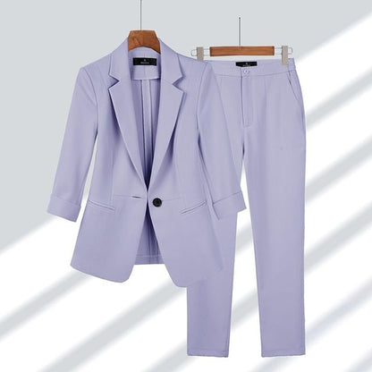 Dames Blazer Broek Set Klassieke Kleding