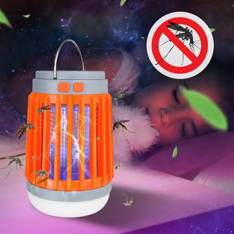 UV-Lamp tegen Muggen en Insecten | Oplaadbaar | Zonne-Energie | Draagbaar