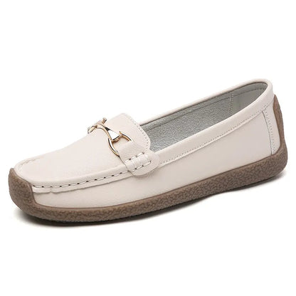 Leren Mocassins Dames Flats Comfortabel Echt Leer