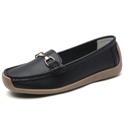 Leren Mocassins Dames Flats Comfortabel Echt Leer