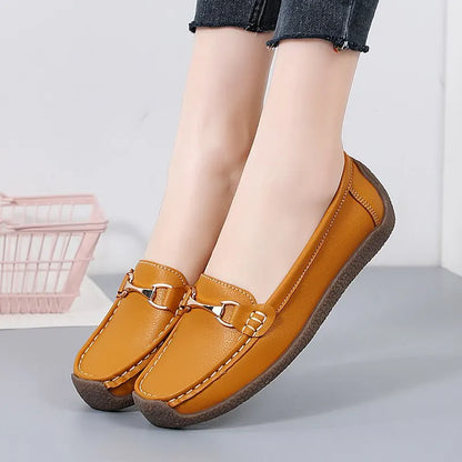 Leren Mocassins Dames Flats Comfortabel Echt Leer