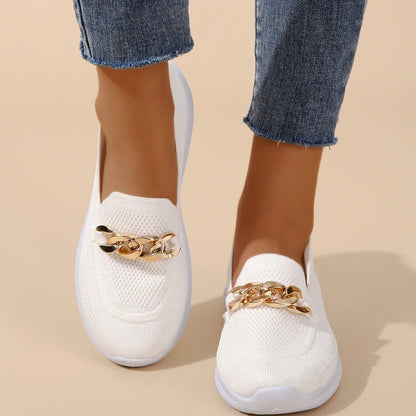 Dames Loafers Comfortabel Leer Flats Schoenen voor Wandelen