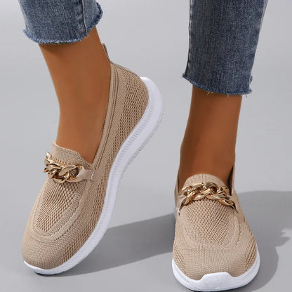 Dames Loafers Comfortabel Leer Flats Schoenen voor Wandelen
