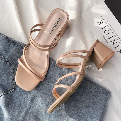 Vrouwensandalen Zomerschoenen Elegante Slippers