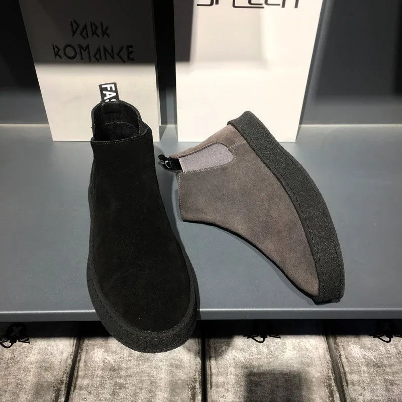 Laarzen Heren Zwart Leer Chelsea Stijl - StudioMarella