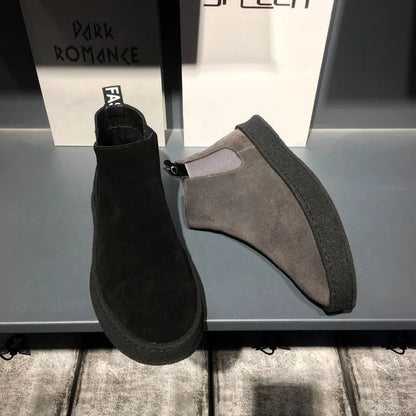 Laarzen Heren Zwart Leer Chelsea Stijl - StudioMarella