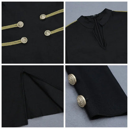 Zomer Jurk Bandage Stijl Volledige Mouwen Sexy Dress