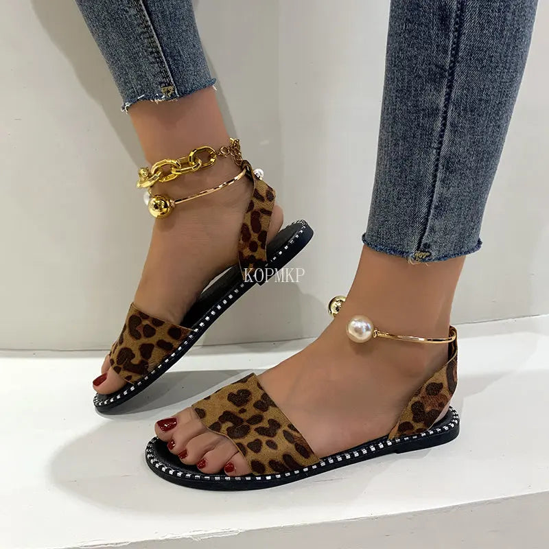Zomergloed Sandalen met Parels en Hakjes - StudioMarella