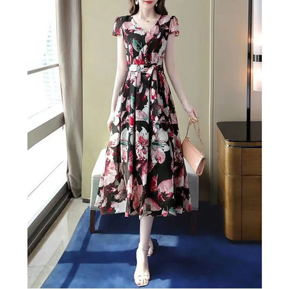 Zomerjurk Vrouw Fantasie Luxe Jurk Rood - StudioMarella