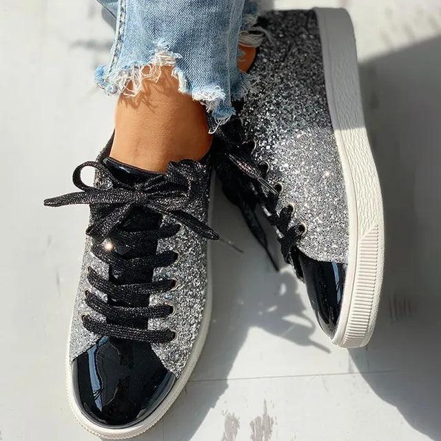 Dameschoen Glitter Luxe Sneaker Aria
