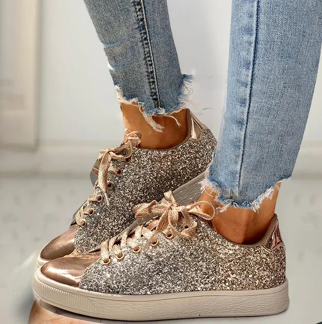 Dameschoen Glitter Luxe Sneaker Aria - StudioMarella